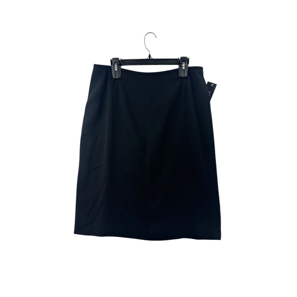Kasper Classics Black Pencil Skirt Knee Length Size 14 Women's Career